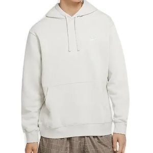 Nike Sportswear Club Fleece Pullover Hoodie Light Bone BV2654-072 Men’s NWT
